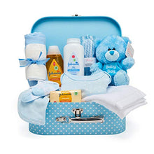 Carica l'immagine nel visualizzatore di Gallery, Set Regalo Bambino Neonato – Scatola dei Ricordi in Blu Con Vestiti per BLU