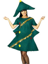 Carica l'immagine nel visualizzatore di Gallery, Smiffys Costume Albero di Natale, Verde, con Tunica e Cappello