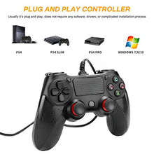 Carica l'immagine nel visualizzatore di Gallery, Controller Powcan PS4 cablato per Playstation 4 Dual Vibration...