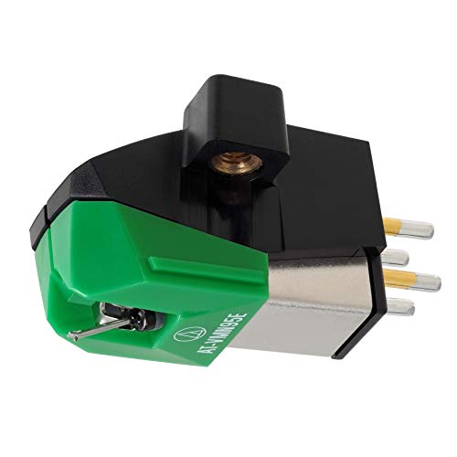 Audio-Technica AT-VM95E Dual Moving Magnet Turntable Cartridge Green Black...