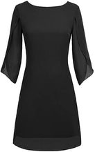 Carica l'immagine nel visualizzatore di Gallery, GRACE KARIN Abito Donna Estivo Vestito Chiffon Manica Corta Estiva Top Casual in Chiffon Girocollo