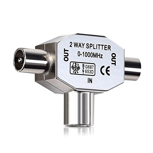 kwmobile distributore per antenna adattatore a T Splitter con 0-1000 MHz -...