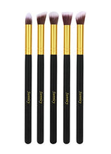Carica l&#39;immagine nel visualizzatore di Gallery, Sunnicy 10 pezzi Set premium di pennelli sintetici Kabuki per il 10 Pcs Gold