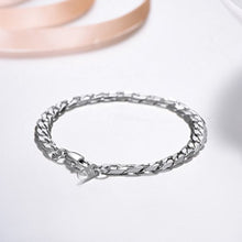 Carica l&#39;immagine nel visualizzatore di Gallery, PROSTEEL Bracciale Uomo a Catena Cubana Semplice, Braccialetto 6 Mm - Argento - Ilgrandebazar