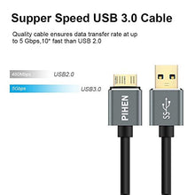 Carica l'immagine nel visualizzatore di Gallery, PIHEN Micro B Cavo, cavo di sincronizzazione USB 3.0 a micro con 1m