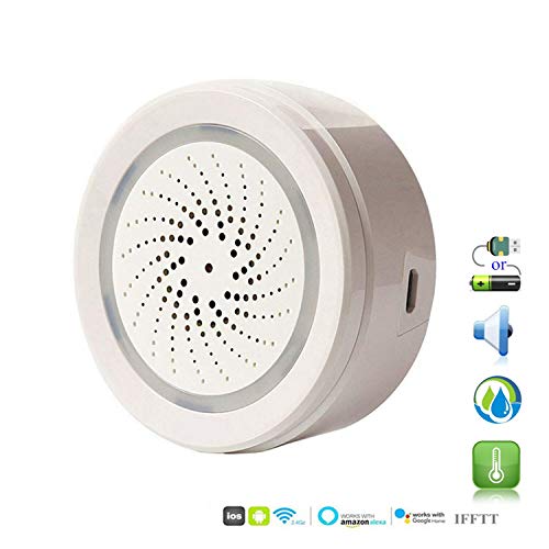 ECOOLBUY Smart WiFi Sensore di umidità della Temperatura Esterna per Interni... - Ilgrandebazar