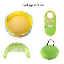 Carica l&#39;immagine nel visualizzatore di Gallery, HUSAN Tenda Piscina da Spiaggia Bambini, Pieghevole Portatile Pop-up Piscina...