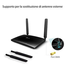 Carica l&#39;immagine nel visualizzatore di Gallery, TP-Link TL-MR6400 Router 4G LTE Wireless ,300Mbps, Porta LAN/WAN, Senza... - Ilgrandebazar