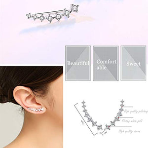 Yolistar 6 Paia Donna Orecchini in Argento 925, di Cristallo,... - Ilgrandebazar
