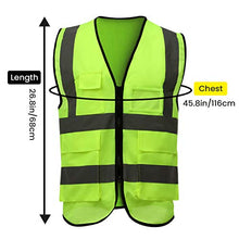 Carica l'immagine nel visualizzatore di Gallery, ELUTO Gilet Alta visibilità 2PCS Giacche con Strisce...