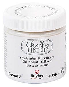 Rayher vernice a gesso Chalky Finish, 236 ml bianco a base dacqua Bianco - Ilgrandebazar
