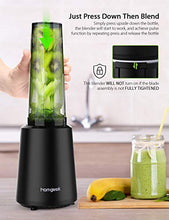 Carica l&#39;immagine nel visualizzatore di Gallery, homgeek Mini Frullatore, Blender Smoothie Maker, Mixer per Frullati, Nero