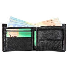 Carica l'immagine nel visualizzatore di Gallery, Portafoglio Uomo, Lensun Portamonete con Blocco RFID Portafogli Vera Nero①