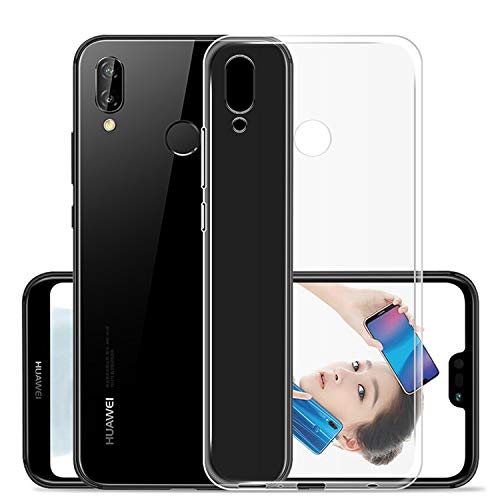NEW'C Cover per Huawei P20 Lite, Custodia Gel Trasparente Morbida Silicone...