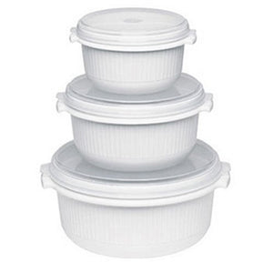 Emsa Micro Family Set per microonde principianti, 3 0.5/ 1/ 1.5 L, Bianco - Ilgrandebazar