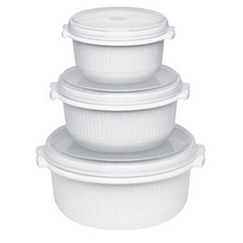 Emsa Micro Family Set per microonde principianti, 3 0.5/ 1/ 1.5 L, Bianco - Ilgrandebazar
