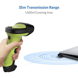 Inateck Lettore di Codici a Barre Scanner Laser Wireless Senza Fili Verde - Ilgrandebazar