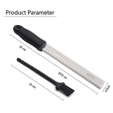 Carica l&#39;immagine nel visualizzatore di Gallery, Rantizon Zester Acciaio Inossidabile,Agrumi Grattugia, con Spazzola di... - Ilgrandebazar