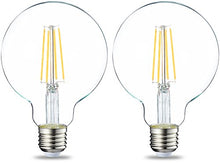Carica l&#39;immagine nel visualizzatore di Gallery, AmazonBasics Lampadina LED Globo E27 a filamento, 7W (equivalenti Trasparente - Ilgrandebazar