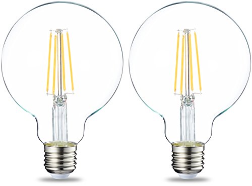AmazonBasics Lampadina LED Globo E27 a filamento, 7W (equivalenti Trasparente - Ilgrandebazar