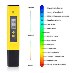 PH Tester Misuratore Digitale, Digitale Gamma 0.00-14.00 Penna...