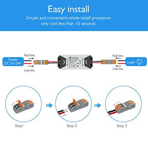 eMylo Smart Wireless Relay Switch DC 12V Modulo di relè RF Telecomando 6 pack