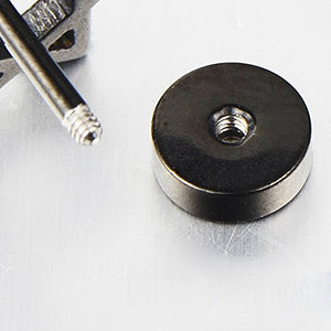 5-16MM Nero Cerchio Orecchini da Uomo Donna, Finto Dilatatore Larghezza: 7mm - Ilgrandebazar