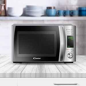 Candy Microonde CMXG20D - Grill e App Cook-in, 20L, 40 Programmi 20, Argento - Ilgrandebazar