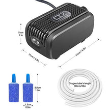 Carica l&#39;immagine nel visualizzatore di Gallery, IREENUO Ossigenatore per Acquario, 3W - 2 * 150L/H Silenzioso Pompa 2 uscita - Ilgrandebazar
