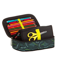 Carica l&#39;immagine nel visualizzatore di Gallery, ASTUCCIO Scuola - SEVEN THE DOUBLE - PYTHON - QUICK CASE - Verde Fantasia