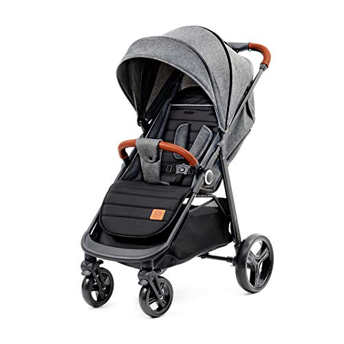 Kinderkraft Passeggino Leggero GRANDE, Elegante, Ampia Cappottina, Grigio