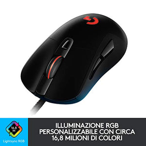 Logitech G403 HERO 16K, mouse gaming, LIGHTSYNC RGB, leggero 87 g + 10 g...