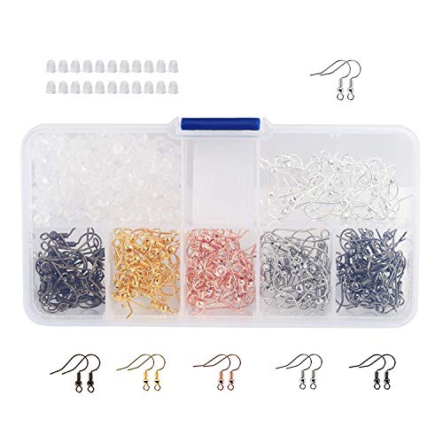 Naler 180 Ganci per Orecchini Fili dell'orecchio + 200 Tappi Posteriori... - Ilgrandebazar