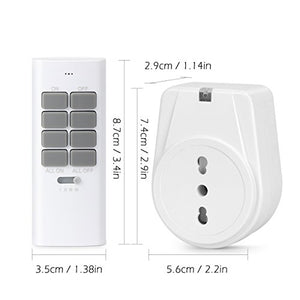 Lunvon Presa Telecomando, Wireless Interruttore Spine, radiocomandata...