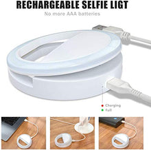 Carica l&#39;immagine nel visualizzatore di Gallery, Ring Light,Selfie Light Luce per Selfie ricaricabile con 36 LED bianca