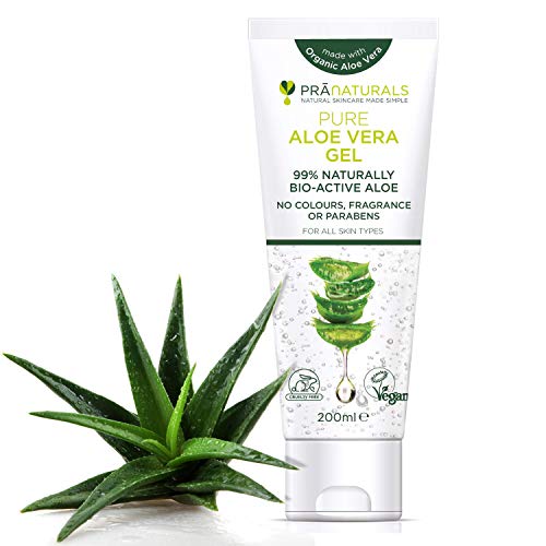 Gel di Pura Aloe Vera PraNaturals 200ml VEGAN Pacco da 1