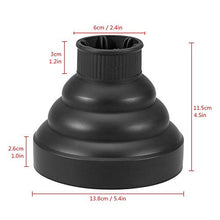 Carica l&#39;immagine nel visualizzatore di Gallery, FOONEE - Diffusore pieghevole per capelli ricci, universale, adattabile, Nero - Ilgrandebazar