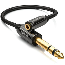 Carica l'immagine nel visualizzatore di Gallery, deleyCON 0,2m Cavo Adattatore Audio Stereo - Connettore Maschio 6,3mm per un...