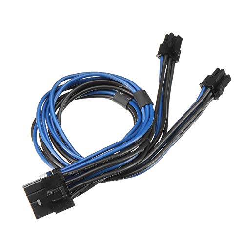ILS. - Cavo Splitter 18AWG Dual Mini 6 Pin Male To 8 PCI-e Y Power...
