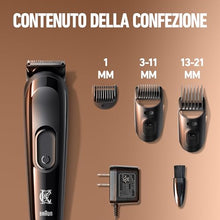 Carica l'immagine nel visualizzatore di Gallery, King C. Gillette Kit Regolabarba Uomo, 1 Testina, 3 Pettini Regolatori, 1 Spazzolina, 1 Caricatore, Rasoio Barba Elettrico, Idea Regalo Uomo Kit Professionale