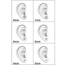 Carica l&#39;immagine nel visualizzatore di Gallery, LABOTA 15 Paia Acciaio Inossidabile Set Orecchini, 12 paia Zirconia Cubica... - Ilgrandebazar