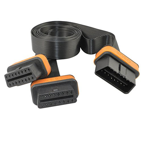 1,01 Meters 1 m 16 Pin OBD2 OBD II Ultra Low Profile 1 maschio a 2 femmine,... - Ilgrandebazar