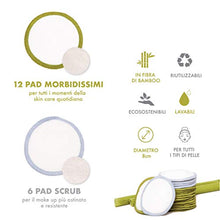 Carica l&#39;immagine nel visualizzatore di Gallery, enooso Dischetti Struccanti Lavabili in Bambù - Salviette 12 Soft + 6 Scrub - Ilgrandebazar