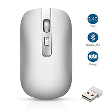 Carica l&#39;immagine nel visualizzatore di Gallery, GeekerChip Mouse Bluetooth,Mouse Wireless 1.Argento Bluetooth