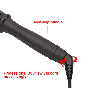 inkint Ferro 9-19mm Arricciacapelli Ceramica, Professionale nero sicuro - Ilgrandebazar