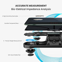 Carica l&#39;immagine nel visualizzatore di Gallery, RENPHO Bilancia Pesapersone, Professionale Bilancia Impedenziometrica Bluetooth Bilancia Pesa Persona Digitale con App-Misura Peso Corporeo, Massa Grassa, BMI, Massa Muscolare, Massa Ossea, Proteine