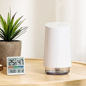 NOKLEAD Igrometro Termometro per interni - Indicatore digitale con sensore di monitoraggio della temperatura, Portable misuratore di umidità accurato per Ambiente Stanza monitoraggio (Bianco)
