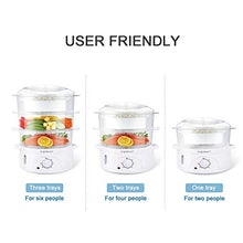 Carica l&#39;immagine nel visualizzatore di Gallery, Aigostar Fitfoodie 30CFO - Vaporiera con Timer, 3 cestini, 800W, BPA Free e... - Ilgrandebazar