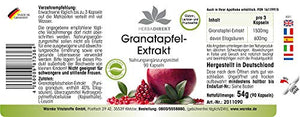 Estratto di melograno Warnke Health Products con acido ellagico al 40%...