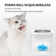 Carica l&#39;immagine nel visualizzatore di Gallery, PETKIT CYBERTAIL Fontanella per Gatti, Fontanella per Gatti Senza Fili,25dB Silenziosa,Fontanella per Cani,con Luci A LED,3.0 Aggiornare l&#39;elemento Filtrante,Pompa dell&#39;Acqua Senza Fili,1.8 L